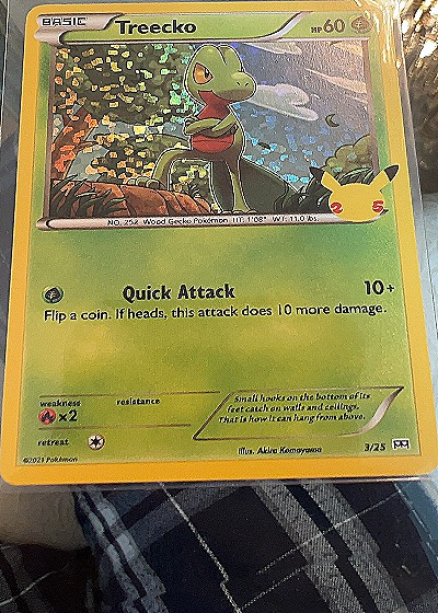 Treecko 25th Anniversary McDonald's Promo — front