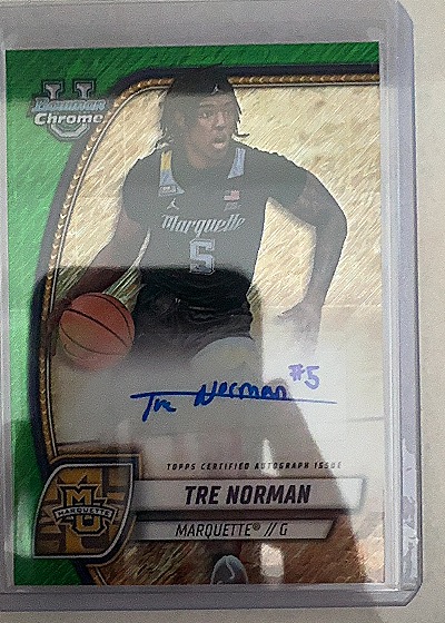2024 Bowman University Chrome #88 Tre Norman — front