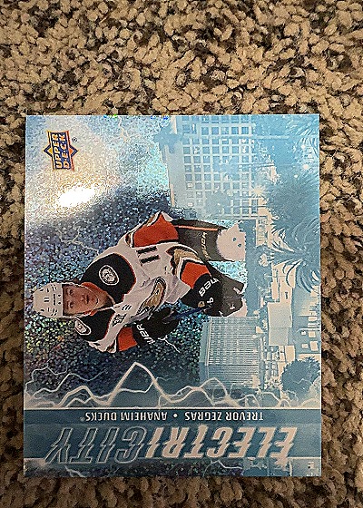 2024-25 Upper Deck Series 2 ElectriCITY Trevor Zegras — front