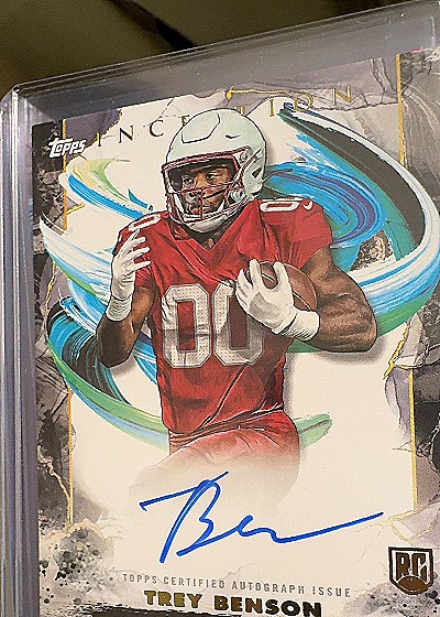 2024 Topps Inception Trey Benson Rookie Autograph — front
