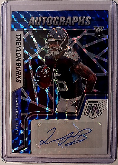 2022 Panini Mosaic Treylon Burks Rookie Autographs — front