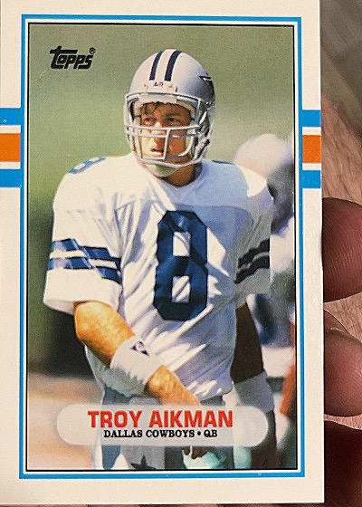 1989 Topps Traded Troy Aikman — front