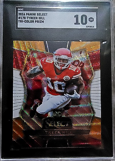 2016 Panini Select #170 Tyreek Hill Tri-Color Prizm — front