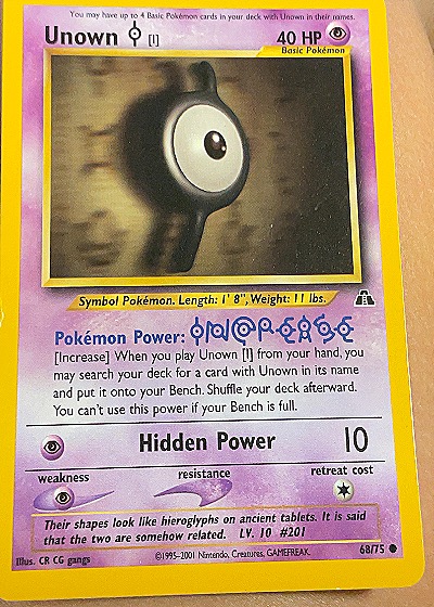 Unown [I] Neo Discovery — front
