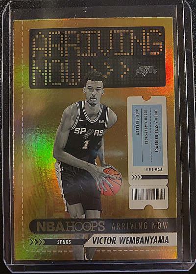 2023-24 Panini NBA Hoops Arriving Now Victor Wembanyama — front
