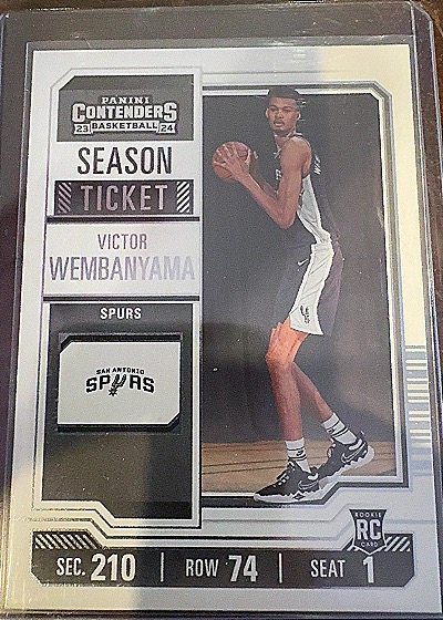 2023-24 Panini Contenders Season Ticket Victor Wembanyama — front