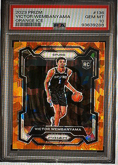Victor Wembanyama 2023 Panini Prizm Orange Ice — front