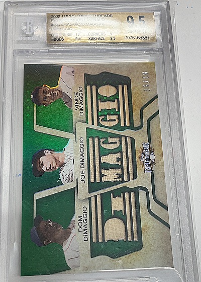 2008 Topps Triple Threads DiMaggio Brothers — front