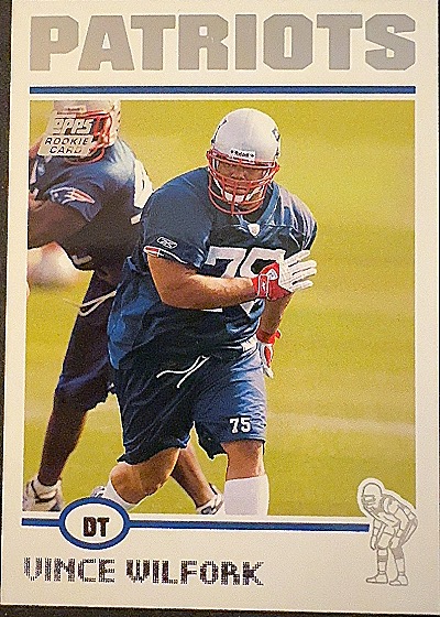 2004 Topps Vince Wilfork Rookie Card — front