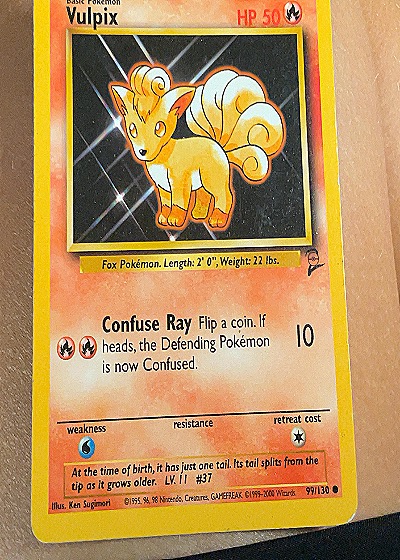 Vulpix Base Set 2 — front