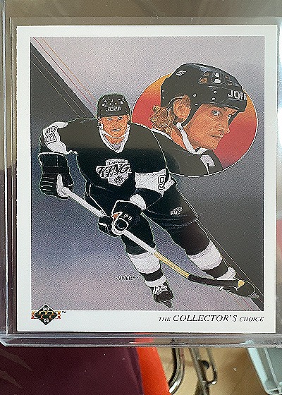 Wayne Gretzky 1990-91 Upper Deck #307 Los Angeles Kings Checklist — front