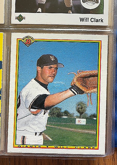 1990 Bowman #231 Will Clark — front