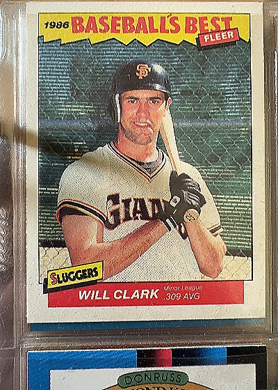 1986 Fleer Baseball's Best Will Clark — front