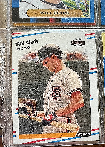 1988 Fleer Will Clark #78 — front