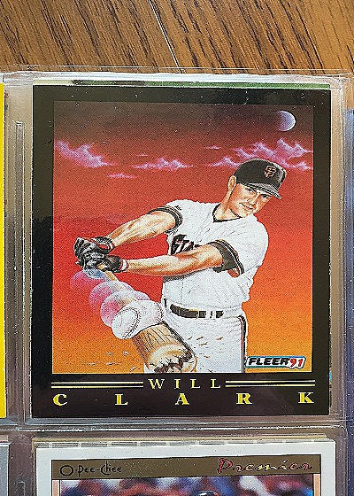 1991 Fleer Pro-Visions #2 Will Clark — front