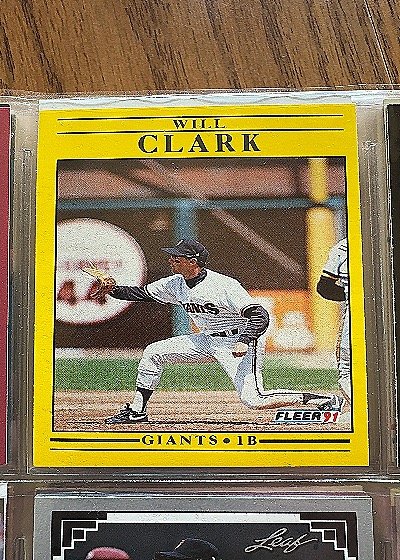 1991 Fleer Will Clark #259 — front
