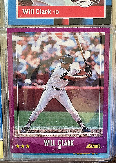 Will Clark 1988 Score #78 — front