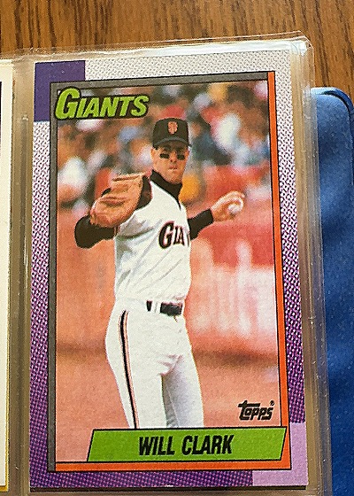 1990 Topps #100 Will Clark — front