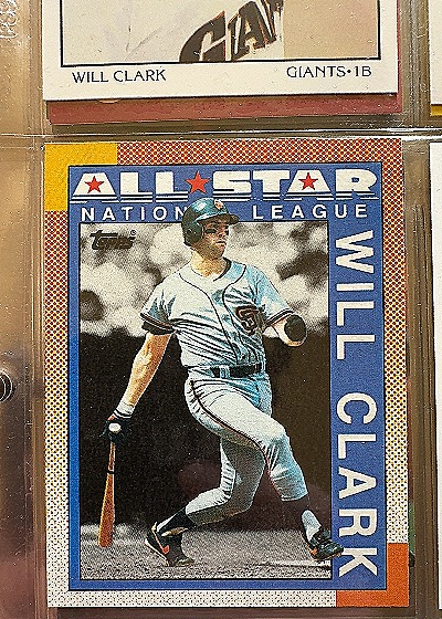 1990 Topps All-Star Will Clark — front