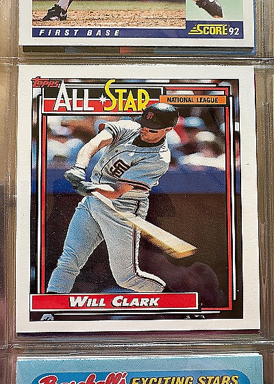 1992 Topps All-Star Will Clark — front