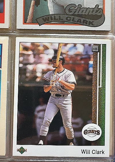 1989 Upper Deck Will Clark #155 — front