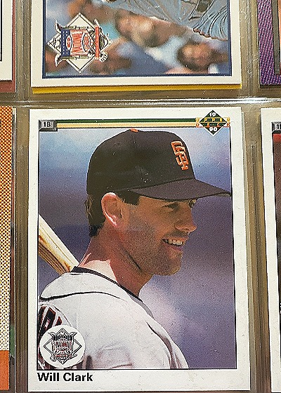 1990 Upper Deck Will Clark — front