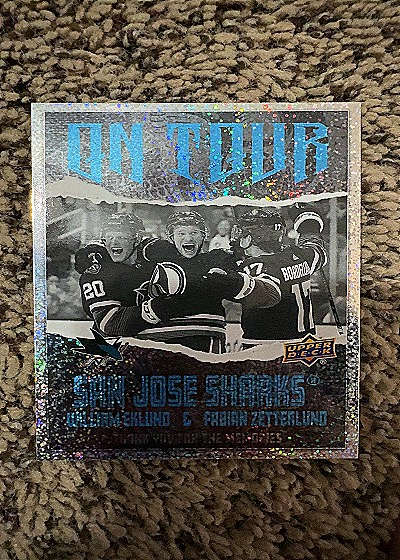 2024-25 Upper Deck Series 2 On Tour William Eklund / Fabian Zetterlund — front