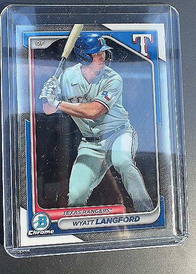2024 Bowman Chrome Prospects #BCP-64 Wyatt Langford — front
