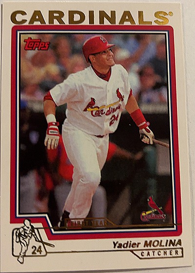Yadier Molina 2004 Topps Rookie Card — front