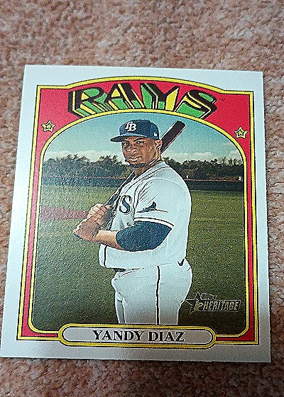2021 Topps Heritage Yandy Diaz — front