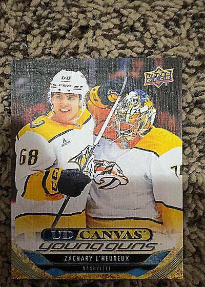2022-23 Upper Deck Canvas Young Guns Zachary L'Heureux — front