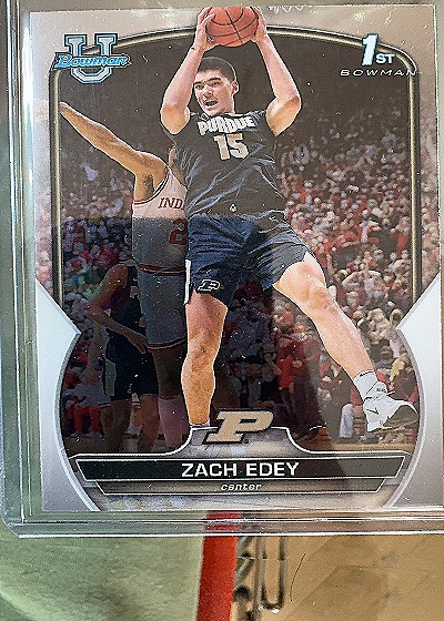 Zach Edey 1st Bowman — front