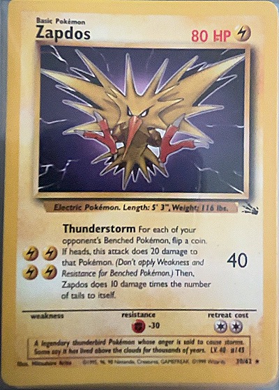 Zapdos - Fossil — front