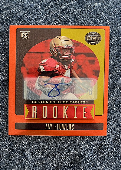 2023 Panini Legacy Zay Flowers Rookie Auto — front