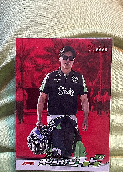 2024 Topps Paddock Pass Zhou Guanyu — front