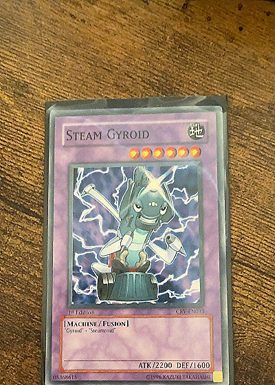2005 Yu-Gi-Oh! #CRV-EN033 Steam Gyroid — front