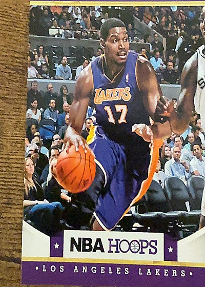 2012 NBA Hoops #197 Andrew Bynum — front