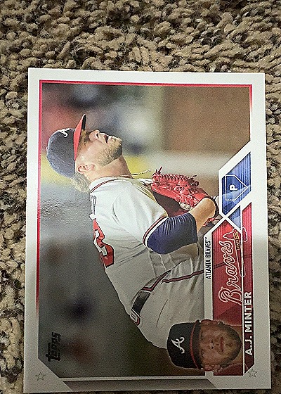 2023 Topps #159 A.J. Minter — front
