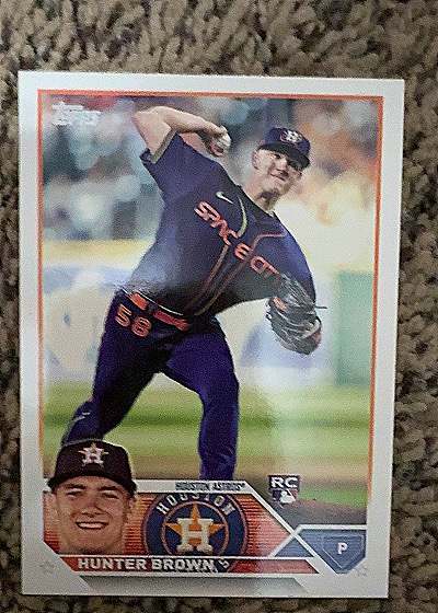 2023 Topps #111 Hunter Brown — front