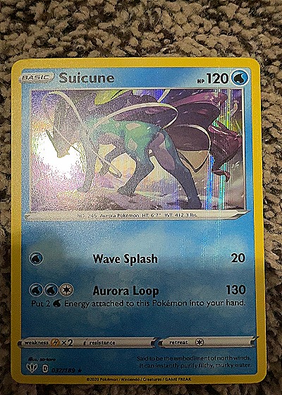 2020 Pokémon #037/189 Suicune — front