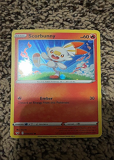 2020 Pokémon #030/202 Scorbunny — front