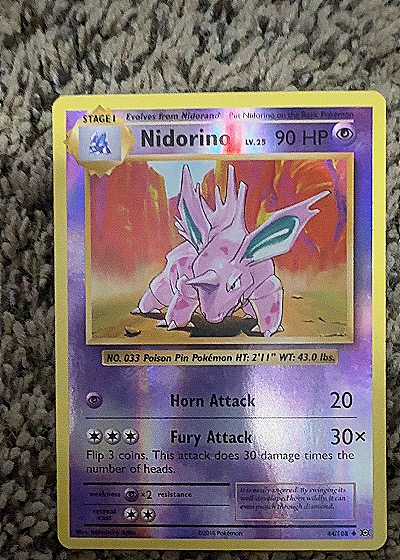 2016 Pokémon #44/108 Nidorino — front