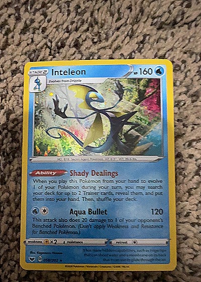 2020 Pokémon #058/202 Inteleon — front