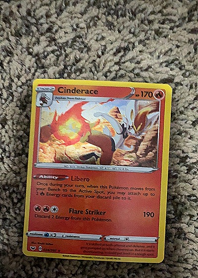 2020 Pokémon #034/202 Cinderace — front