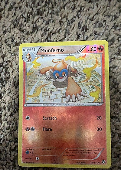 2016 Pokémon #13/114 Monferno — front