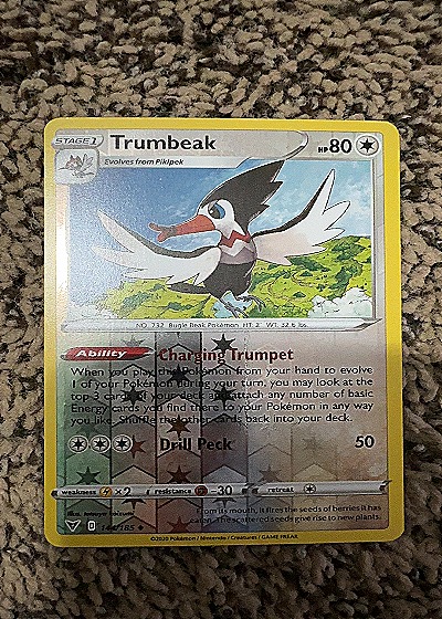 2020 Pokémon #144/185 Trumbeak — front