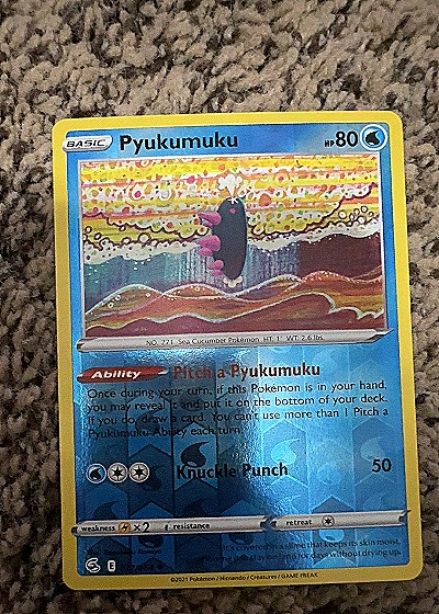2021 Pokémon #077/264 Pyukumuku — front