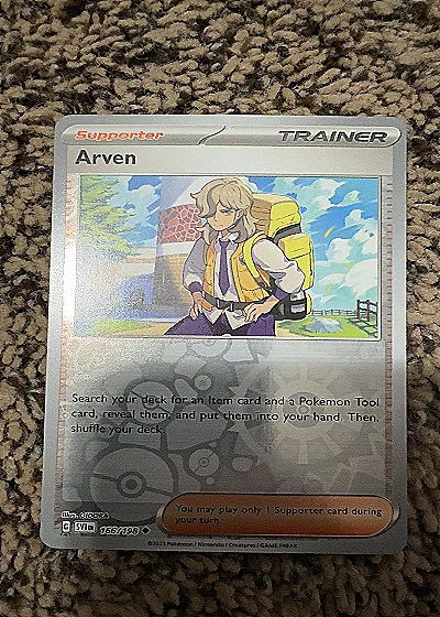 2023 Pokemon #166/198 Arven — front