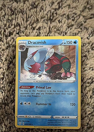 2020 Pokémon #053/189 Dracovish — front