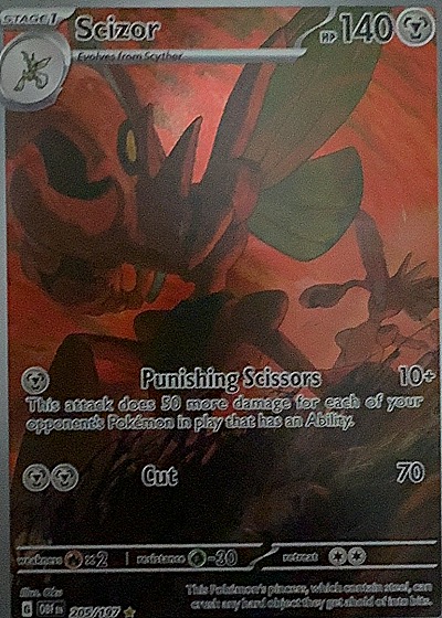 2023 Pokemon #205/197 Scizor — front